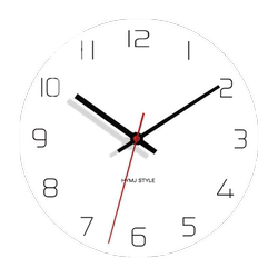 Round Clock Wall Clock for Living Room Home Use 2026 New Model Light Luxury Wall Clock No-Drill Silent Electronic Clock Wall-Mounted