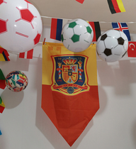 2021 European Cup Decorative Bar Sports Lottery Shop Competition Theme Arrangement Flags Inflatable Football Ceiling