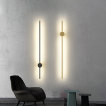 Extremely minimalist long wall lamp modern minimalist light extravagant sofa Living room Background wall Lamp hotel Living room Bedroom Bedroom headlights