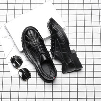 Mens shoes spring wave shoes 2021 new Korean version 100 hitch casual shoes mens trend personality shoes Inron small leather shoes