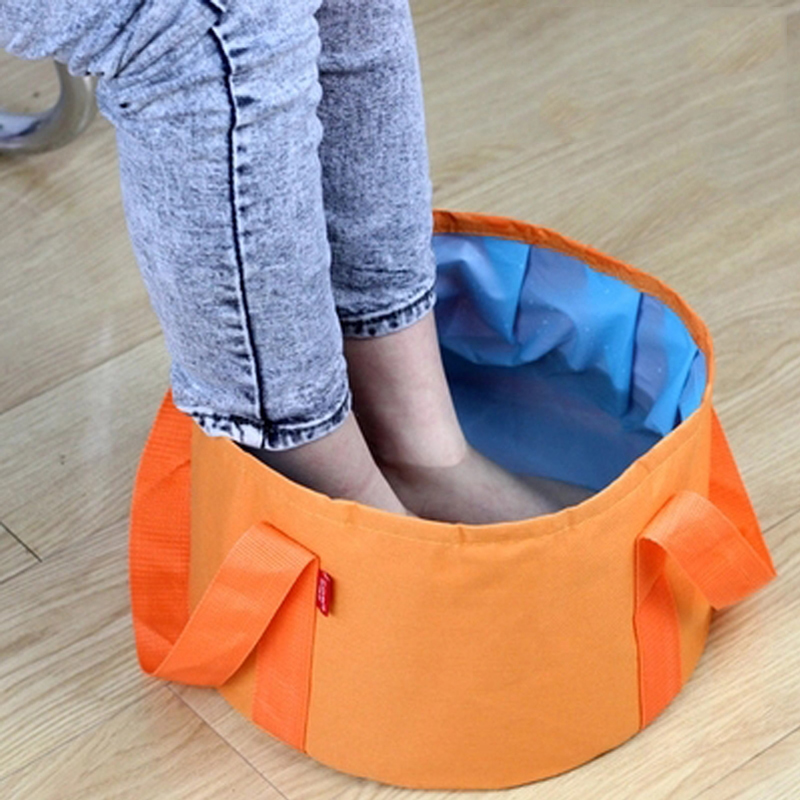 Portable foldable water basin large travel foot bag laundry basin water bucket water basin wash basin wash foot artifact