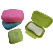 Creative plastic lock handmade soap box mini portable with lid sealed travel waterproof soap box does not leak