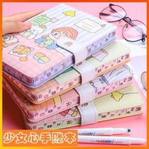 Net celebrity hand book set Girl heart portable magnetic buckle diary ins wind cartoon cute Japanese and Korean gifts