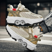 New deformation shoes multifunctional roller skates roller skates student wheeled sports shoes skates invisible heelys