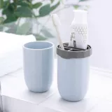 Портативная зубная щетка для путешествий, универсальная коробка для хранения, ополаскиватель для рта, комплект, простой и элегантный дизайн