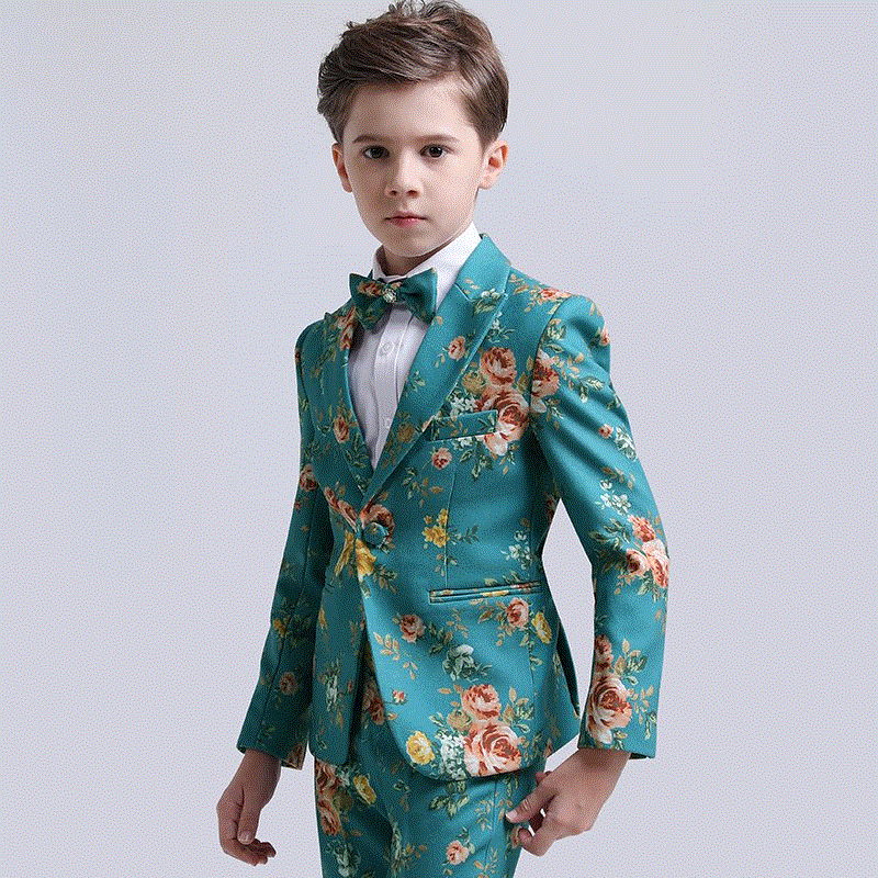 2019 trẻ em mới Suit Mens 19 New Boy ăn mặc nhỏ chủ Cát bước trên sàn catwalk để thực hiện Boy Tây.