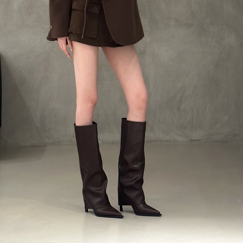 European and American Style Long Knight Boots for Women, High-Heeled Over-The-Knee Boots, 2026 Autumn and Winter New Fashion Pointed Toe Stiletto Long Boots European and American Style Long Knight Boots for Women, High-Heeled Over-The-Knee Boots, 2026 Autumn and Winter New Fashion Pointed Toe Stiletto Long Boots