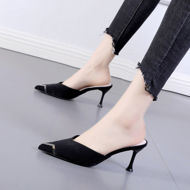 2026 Trending Sandals, Slip-On Mules for Women, Summer Outdoor Fashion, Closed-Toe, Stiletto Heels, Elegant Pointed-Toe High Heels 2026 Trending Sandals, Slip-On Mules for Women, Summer Outdoor Fashion, Closed-Toe, Stiletto Heels, Elegant Pointed-Toe High Heels