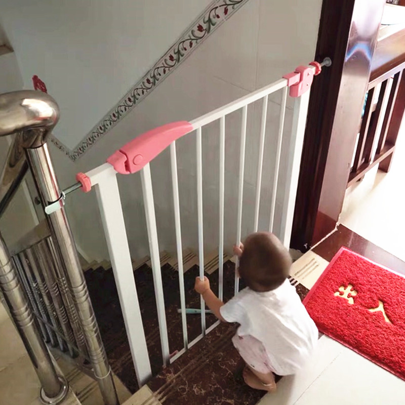 Hole-free infant and child safety protection door bar thick pet isolation fence stairwell bedroom balcony fence