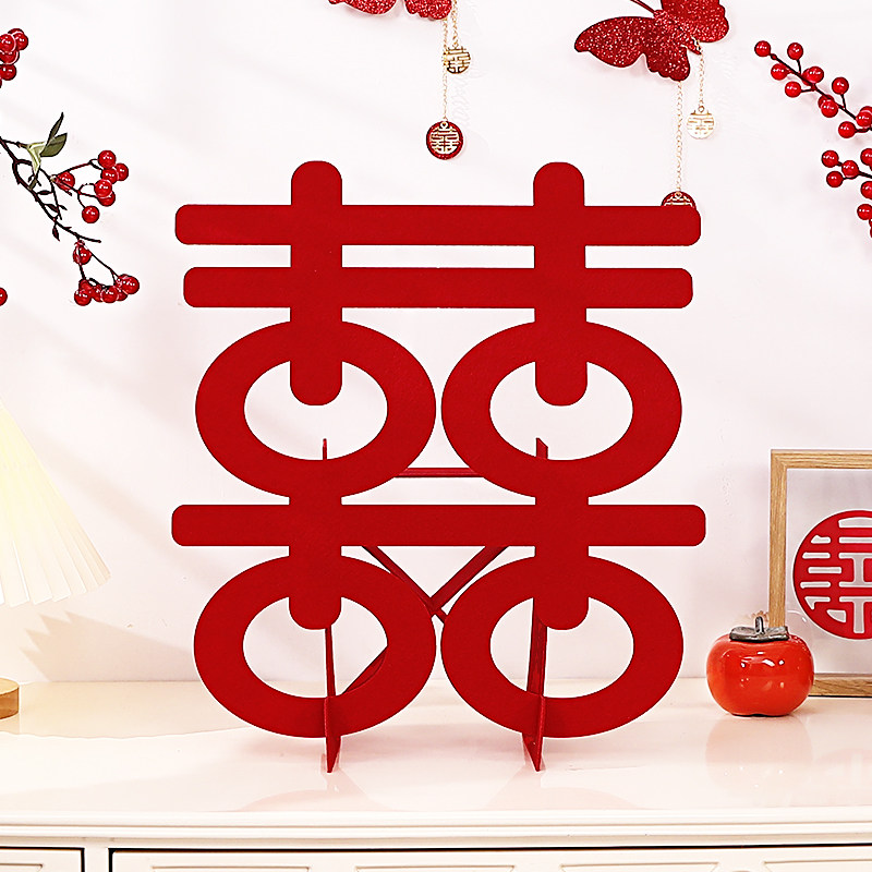 Engagement stereo swing piece wedding decoration living room bedroom wedding room arrangement room creative festive wedding supplies