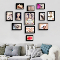 Beauty Beauty Chia Tattoo embroidered decoration semi-permanent makeup Makeup Eyebrow Lip Photo Wall Cosmetic shop Decorative Hanging Wall Photo Frame