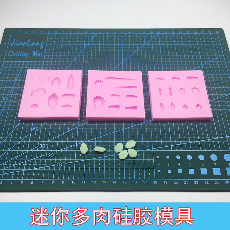 Clay fondant silicone khuôn mô phỏng mini đa thịt nhỏ nồi khuôn nhựa đất sét mềm gốm tự làm công cụ - Tự làm khuôn nướng khuôn làm nến