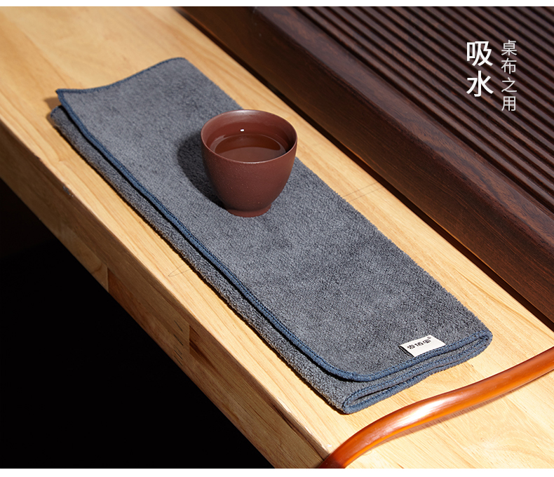 Nâng cao ấm trà vải trà thấm bông dày và vải lanh Nhật Bản gió Trung Quốc Kung Fu Zen bộ khăn rách lớn nhỏ bộ ấm trà decopro
