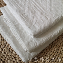 Foreign trade European and American single thickened pure cotton pillowcase ~ clean white solid veins pure cotton thick solid envelope type side opening ~