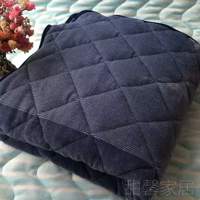 Foreign trade tail single thickened mat Light gray dark blue flange coral velvet 100 120 140 meters*200cm bed pad