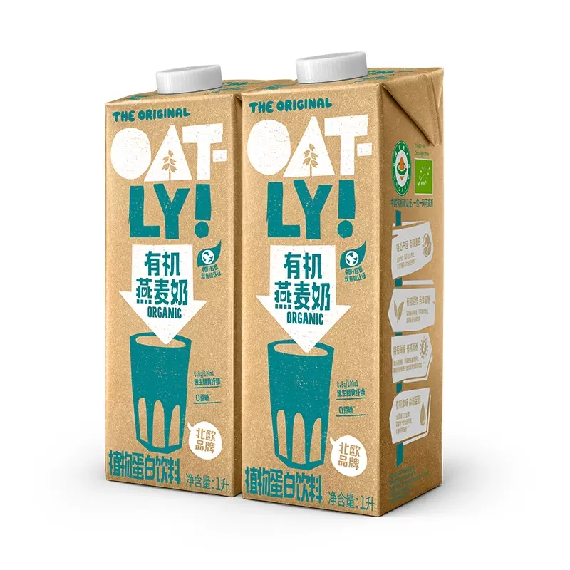 OATLY燕麦奶谷物饮料有机燕麦奶1L*2【特惠2】