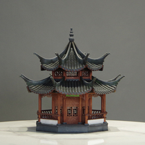 Ancient building Pavilion Wenfeng Pavilion model ancient style Zen sales office hotel lobby landscaping Handicraft ornaments