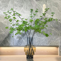 Light luxury Nordic post-modern European Gray Gradient glass vase round mouth creative dining table living room floral ornaments