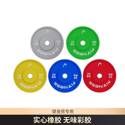 Head Hyde Barbell Plate Large Hole 100kg Deadlift Equipment Weight Plate Barbell Rubberized 20kg Squat Kilogram Hip
