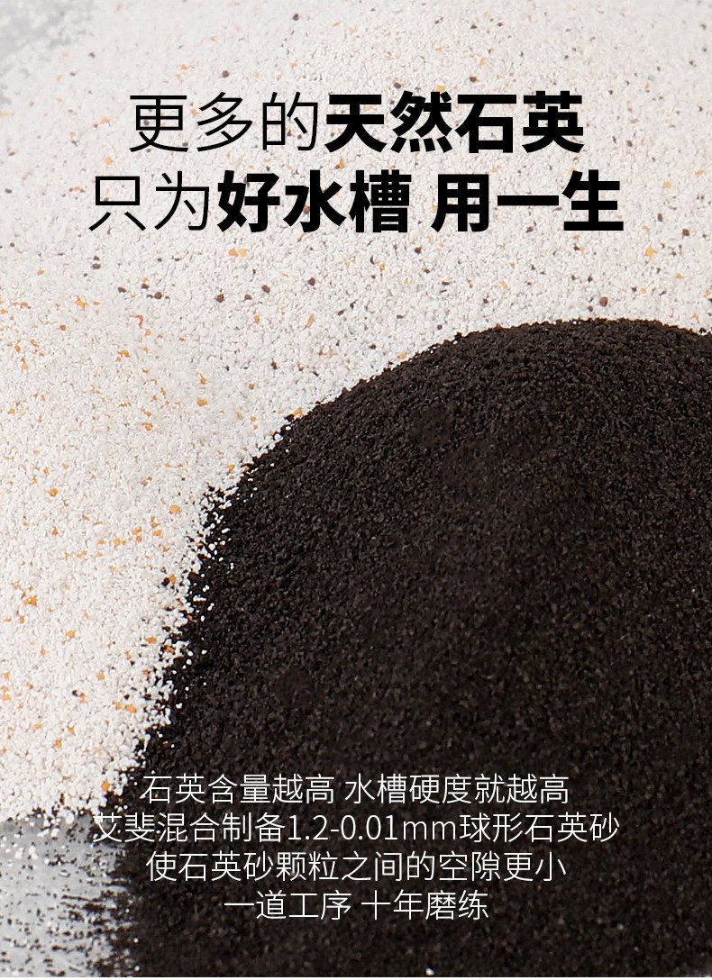 艾斐花崗巖水槽單水槽洗菜盆洗碗槽廚房花崗巖水槽側龍頭易潔靜音