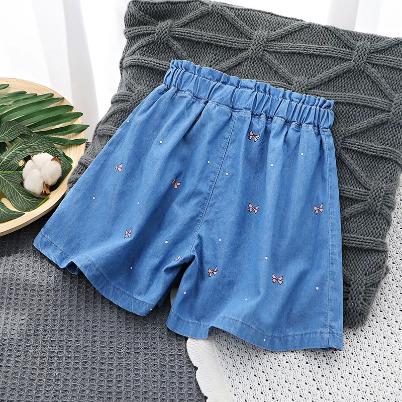 Denim skirt, shorts, children's thin trousers, for teenagers