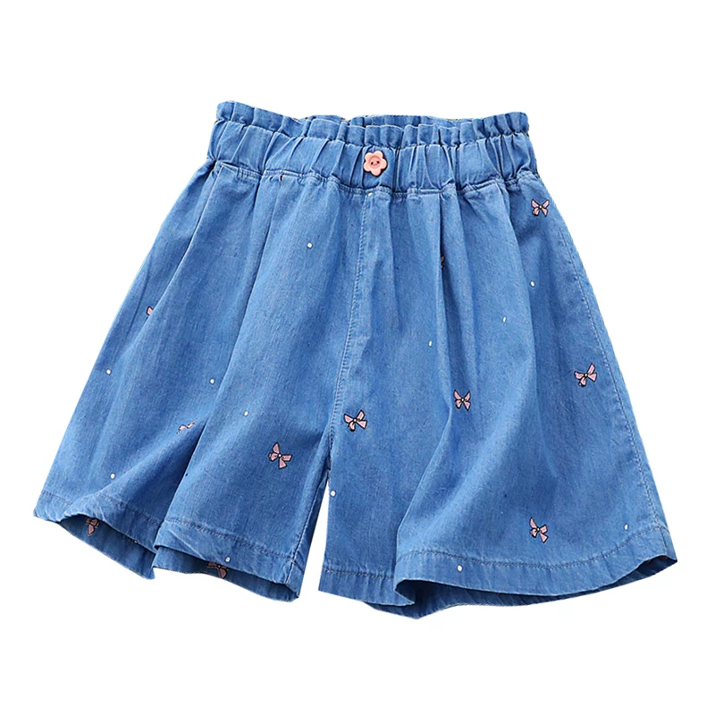Denim skirt, shorts, children's thin trousers, for teenagers