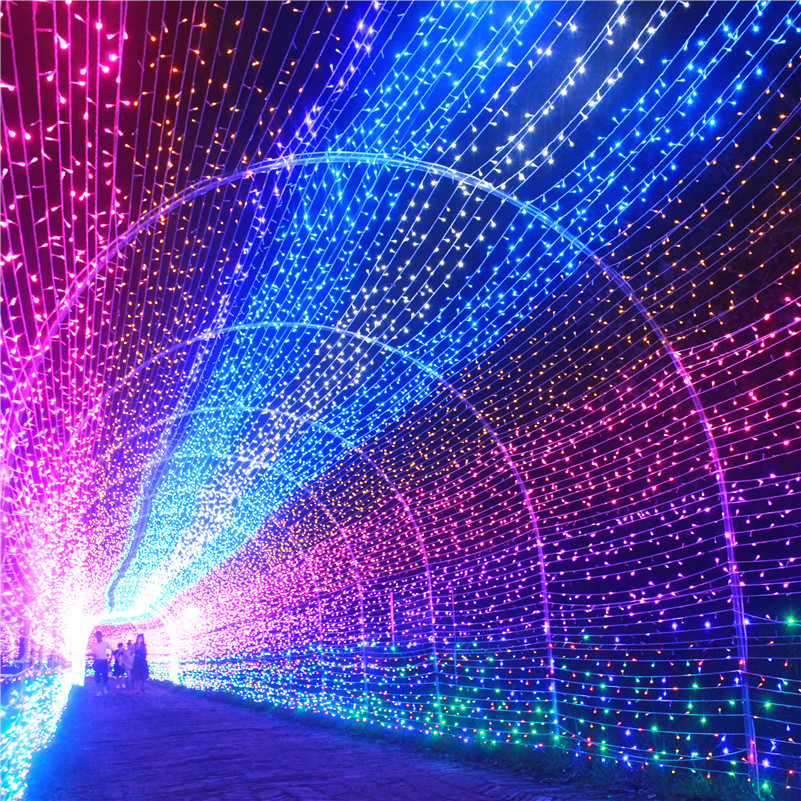 Led Light Festival Lighting Lights Flashing String Gypsophila Wedding Decorative Stars Outdoor Waterproof