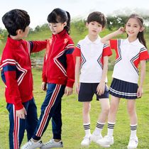 Primary school childrens school uniforms Spring and autumn sets unified second four-and-five-year class class clothes Winter childrens kindergarten garden clothes three-piece sets