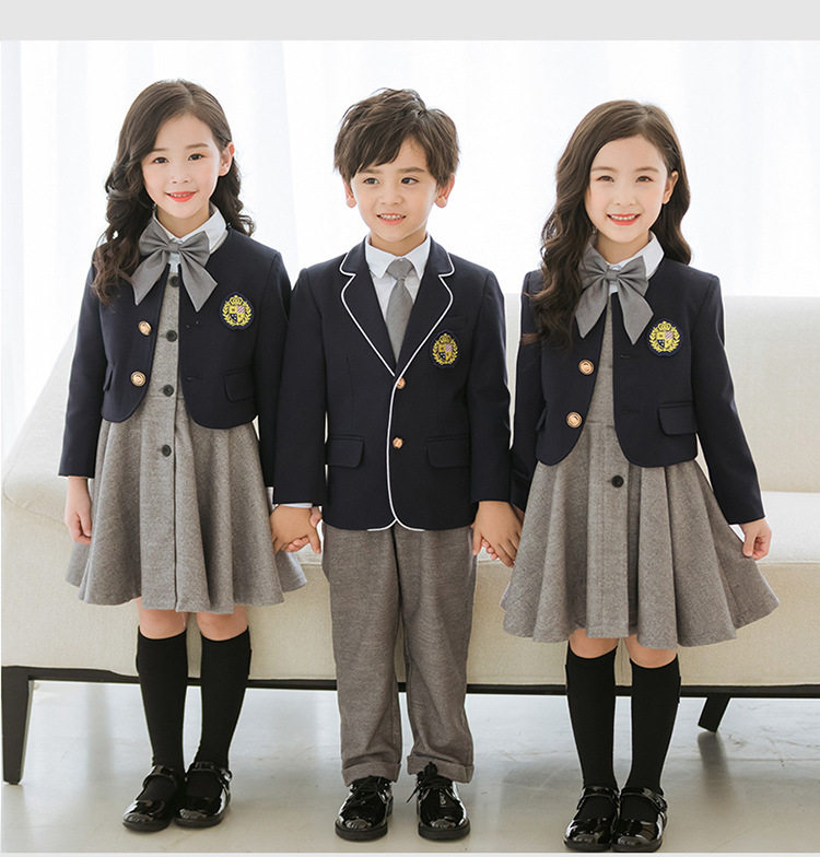 Autumn children's chorus performance clothes kindergarten school entrance photo recitation performance clothes class clothes primary school students dress