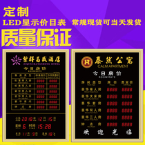 Custom Hotels House Price Tag Guesthouses Today Price List LED Electronic Display Price Tag Nixie Nixie Tags