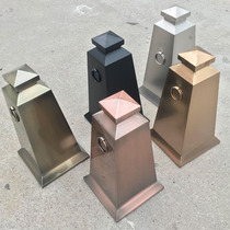 Stainless steel parking cone mobile warning column cone cone ice cake bucket property parking sign prohibited parking sign reflective roadblock