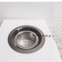 Countertop Round Square straight drop trash can lid large small sink in wall direct drop paper towel trash can