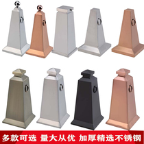 Custom Metal Road Cone Parking Card Stainless Steel Barricade Square Cone Reflective Cone Parking Ice Cream Bucket Isolation Cue Cards