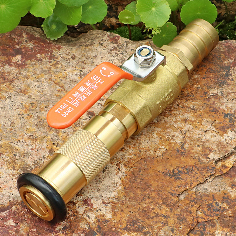 All-copper fire-fighting six-split flower greening shower high-pressure water pump site watering agricultural garden sprinkler water gun nozzle