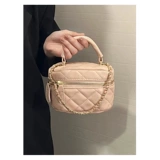 Портативная сумка через плечо, небольшая сумка, цепь, коробка для косметики, сумка на одно плечо, коллекция 2023, премиум класс, на цепочке, в стиле Шанель