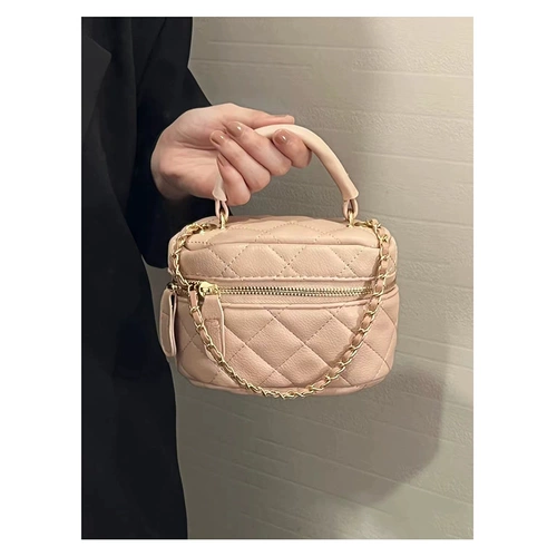 Портативная сумка через плечо, небольшая сумка, цепь, коробка для косметики, сумка на одно плечо, коллекция 2023, премиум класс, на цепочке, в стиле Шанель