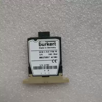 burkert 6650 A 0 8 FFKM PK 12V VAK-3bar 00255867 baffle-type solenoid valve