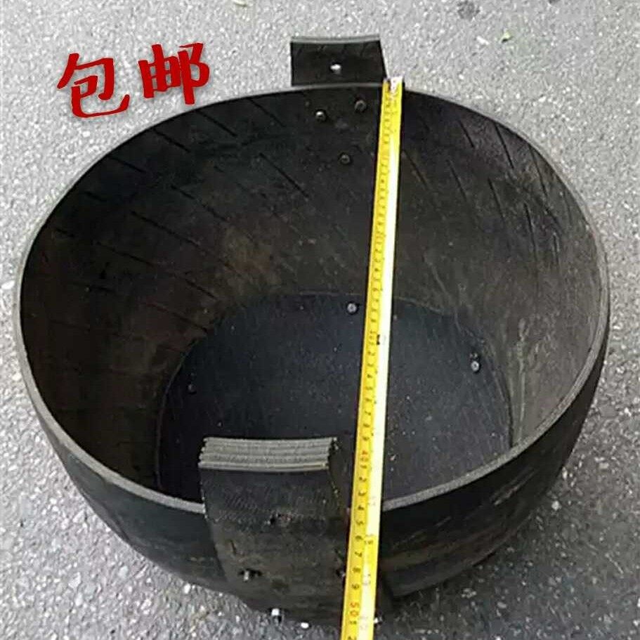 Pile High Machine Tire Leather Barrel Clay Barrel Black Bull Gluten Barrel Mortar Cask Ash Barrel Ash Bucket Bucket construction site