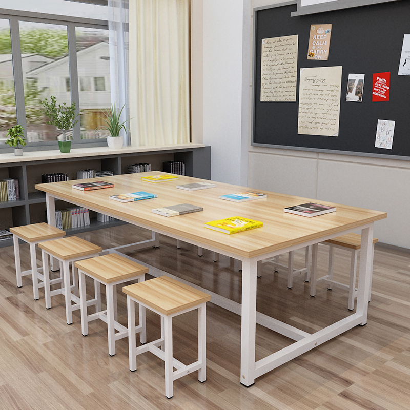 Primary school students kindergarten desk chair stool student training table hand painting art table writing study table conference table