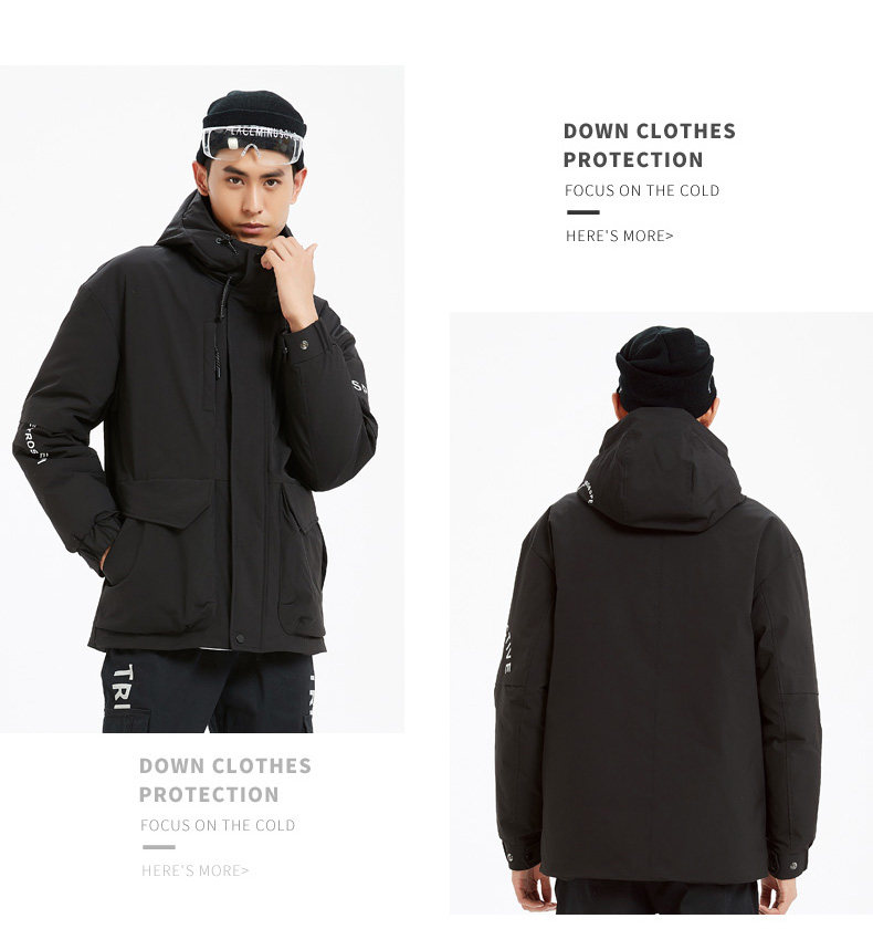 HOYANP 男士时尚工装羽绒服 90%含绒量 图6