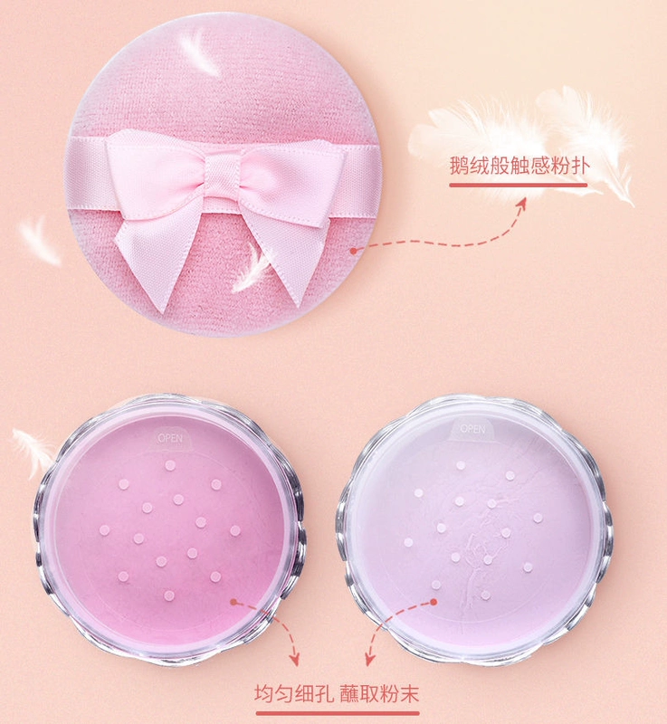 Qiao Di Shang Hui cửa hàng flagship set phấn trang điểm bột mật ong đào bột lỏng che khuyết điểm kéo dài kiểm soát dầu phấn nước mạng màu đỏ - Quyền lực
