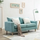 Phòng khách nhỏ Sofa vải Bắc Âu căn hộ nhỏ hiện đại đơn giản cho thuê phòng ngủ đơn nhỏ Cửa hàng sofa nhỏ màu đỏ - Ghế sô pha