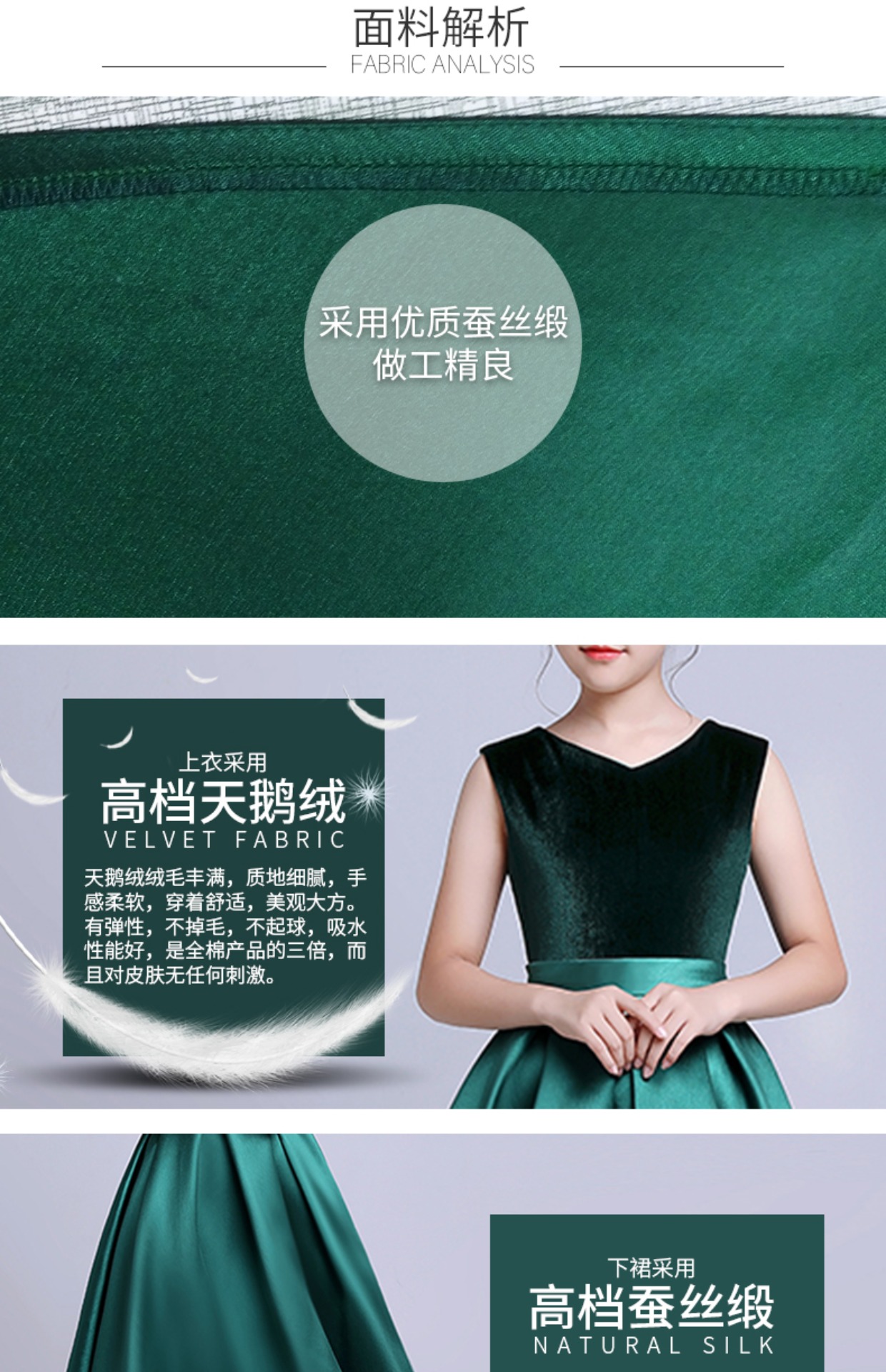 Trang phục piano trẻ em Zhongda cao cấp nhung cô gái catwalk váy dạ hội váy công chúa trẻ em váy công chúa mùa thu và mùa đông dài đầm cho bé