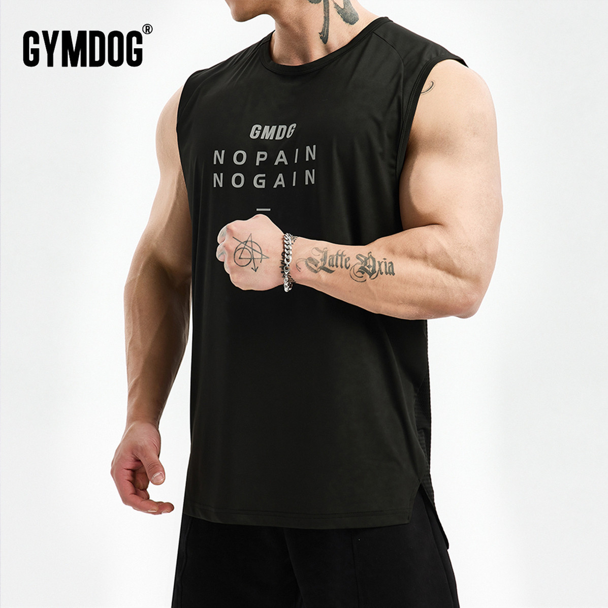 GYUMDOG Mesh Sleeveless Vest Men's Summer Basketball Running Fitness Training Loose Breathable Kamshoulder T-shirt Clothing