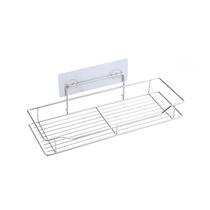 Punch-free stainless steel storage rack kitchen wall dressing rack cosmetic bracket toilet shampoo storage rack