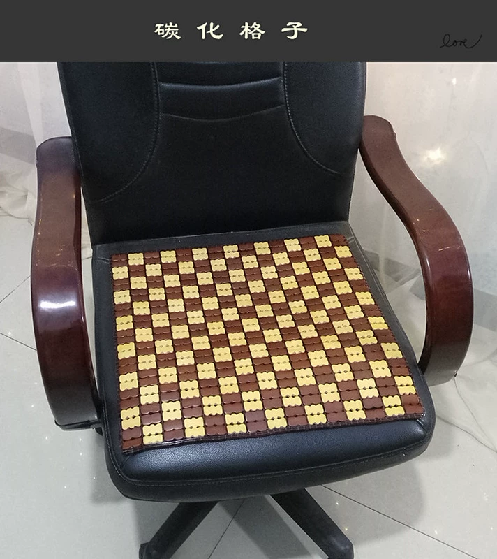 Mùa hè đệm tre ghế máy tính đệm xe mat mahjong mat sofa mát mat sinh viên tre mat thoáng khí mùa hè mẫu đệm ghế sofa gỗ