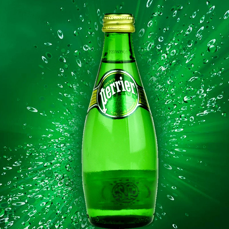 Французская импортированная Perrier Paris вода оригинальный лимон лайм вкус 330мл 12 бутылок газированной воды напиток