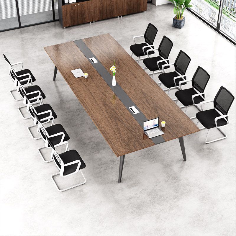 Conference table long table simple modern office furniture small meeting table staff negotiation table conference table and chair combination