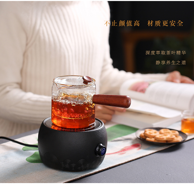 Flowers glass teapot fruit tea tea sets tea cup boiling tea pu - erh tea, black tea household electric TaoLu