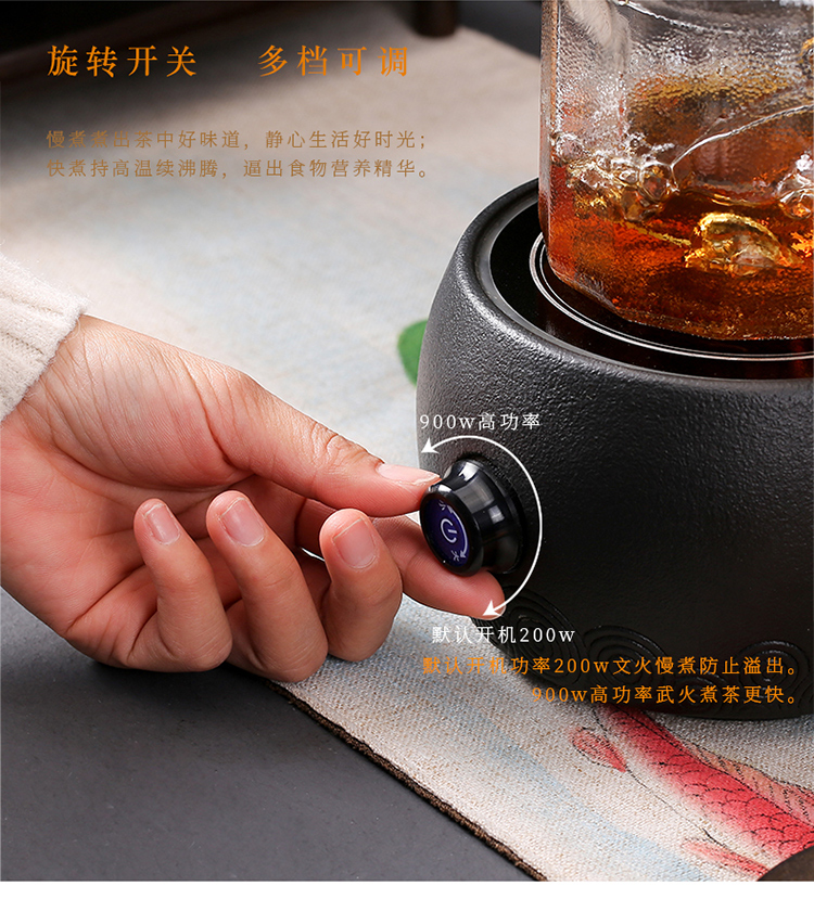 Flowers glass teapot fruit tea tea sets tea cup boiling tea pu - erh tea, black tea household electric TaoLu